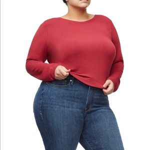 Good American size 5 red pullover